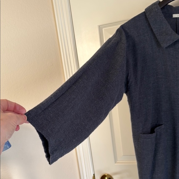 Fog Linen Works grey linen women's jacket - Picture 5 of 9